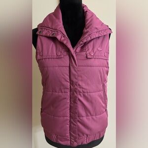 Lacoste Women’s Pink Puffer Vest - Size 38/S
